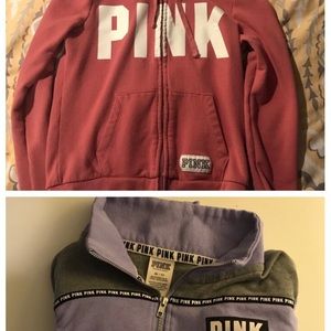 TWO VICTORIA’S SECRET PINK SWEATSHIRTS